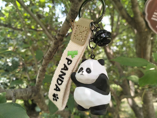 Panda Keyring Backpack Charm