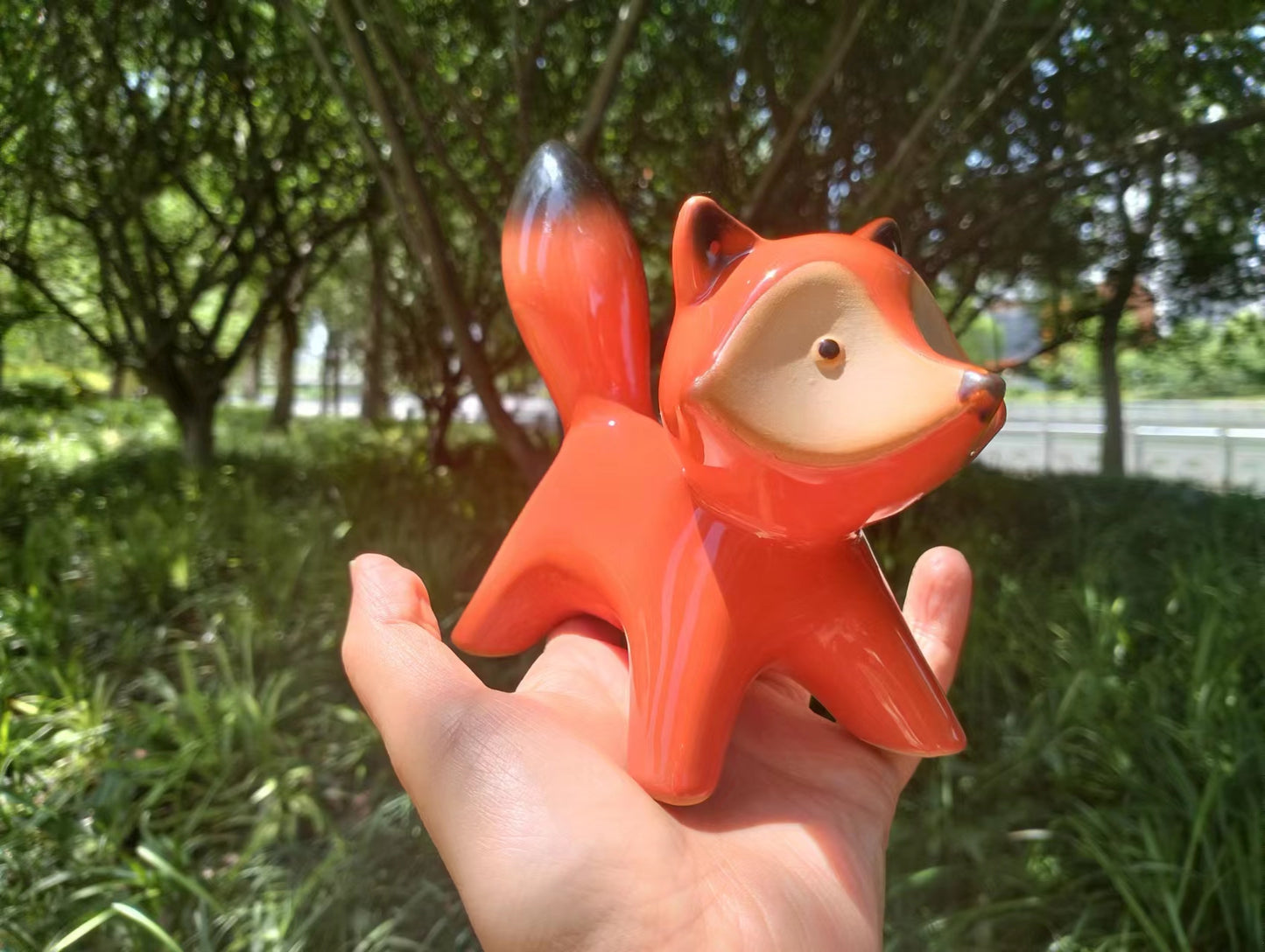 Ceramic Fox Couple Wedding Present