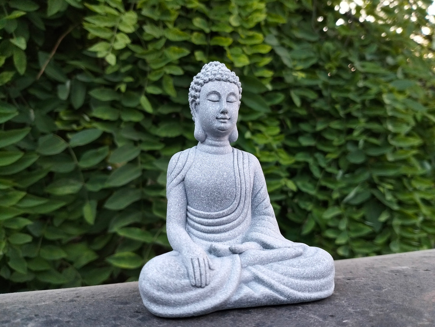 Sitting  Buddha Sandstone Scuplture