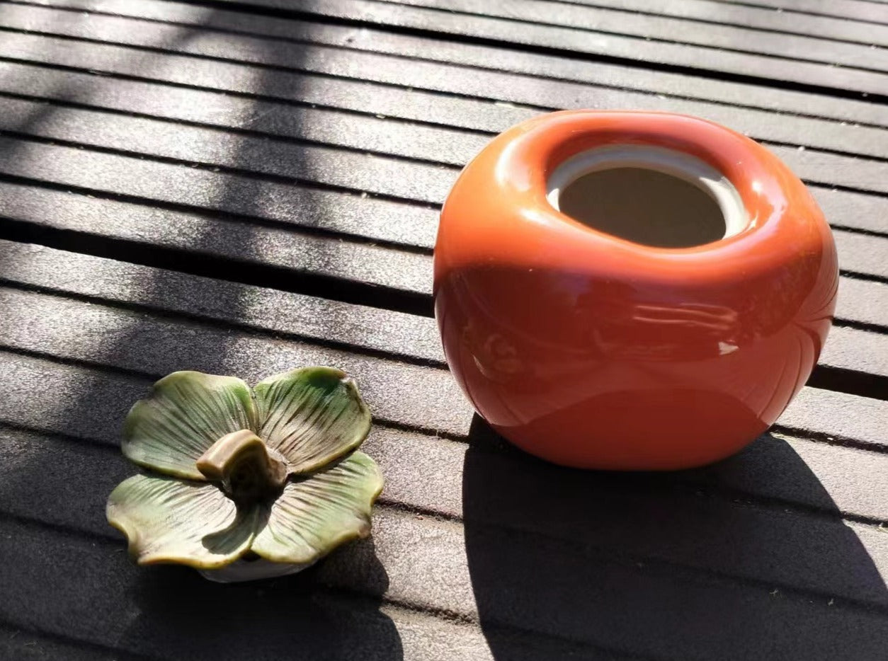 Persimmon Ceramic Jar