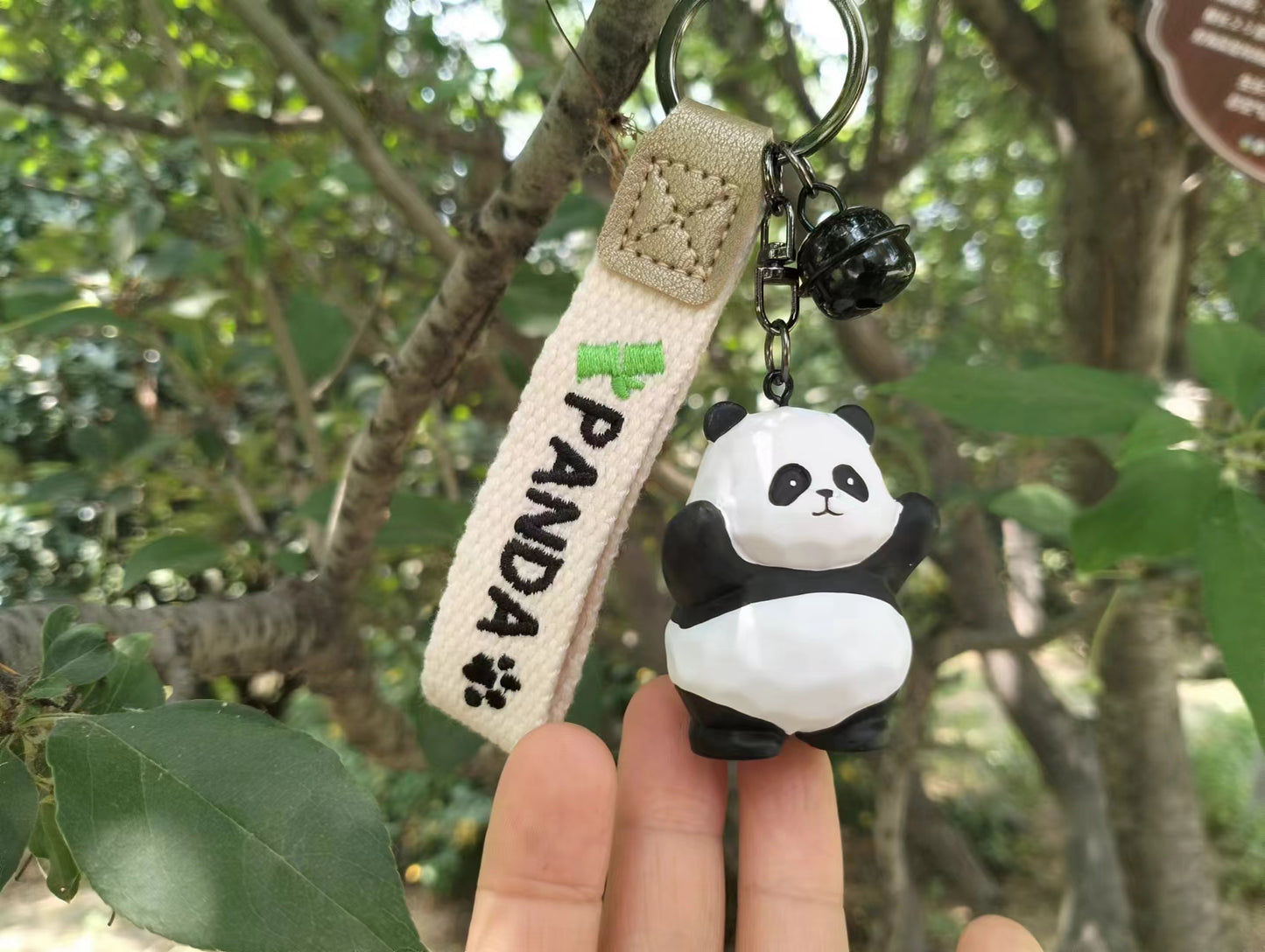 Panda Keyring Backpack Charm