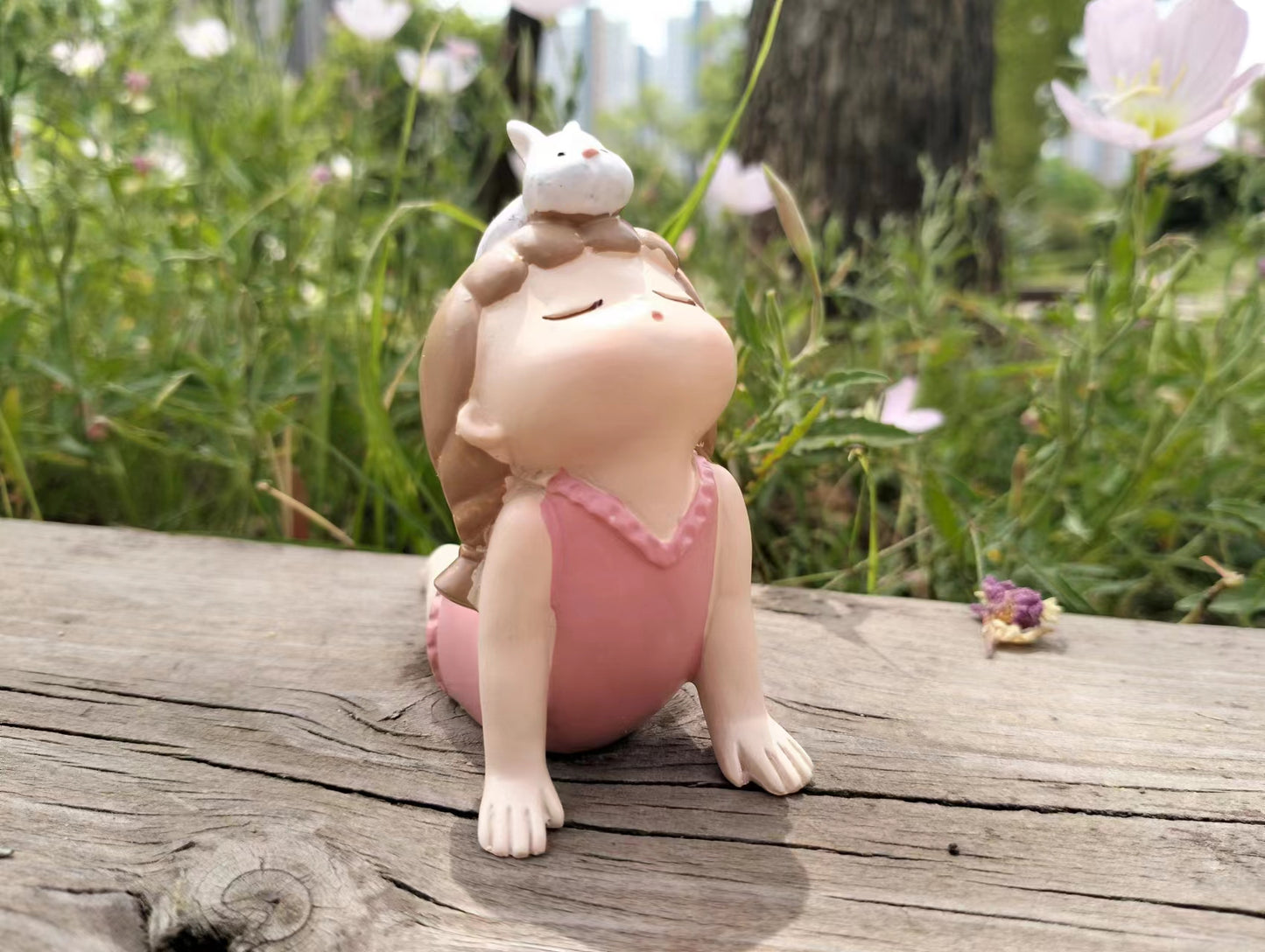 Cute Yoga Girl Sculptures