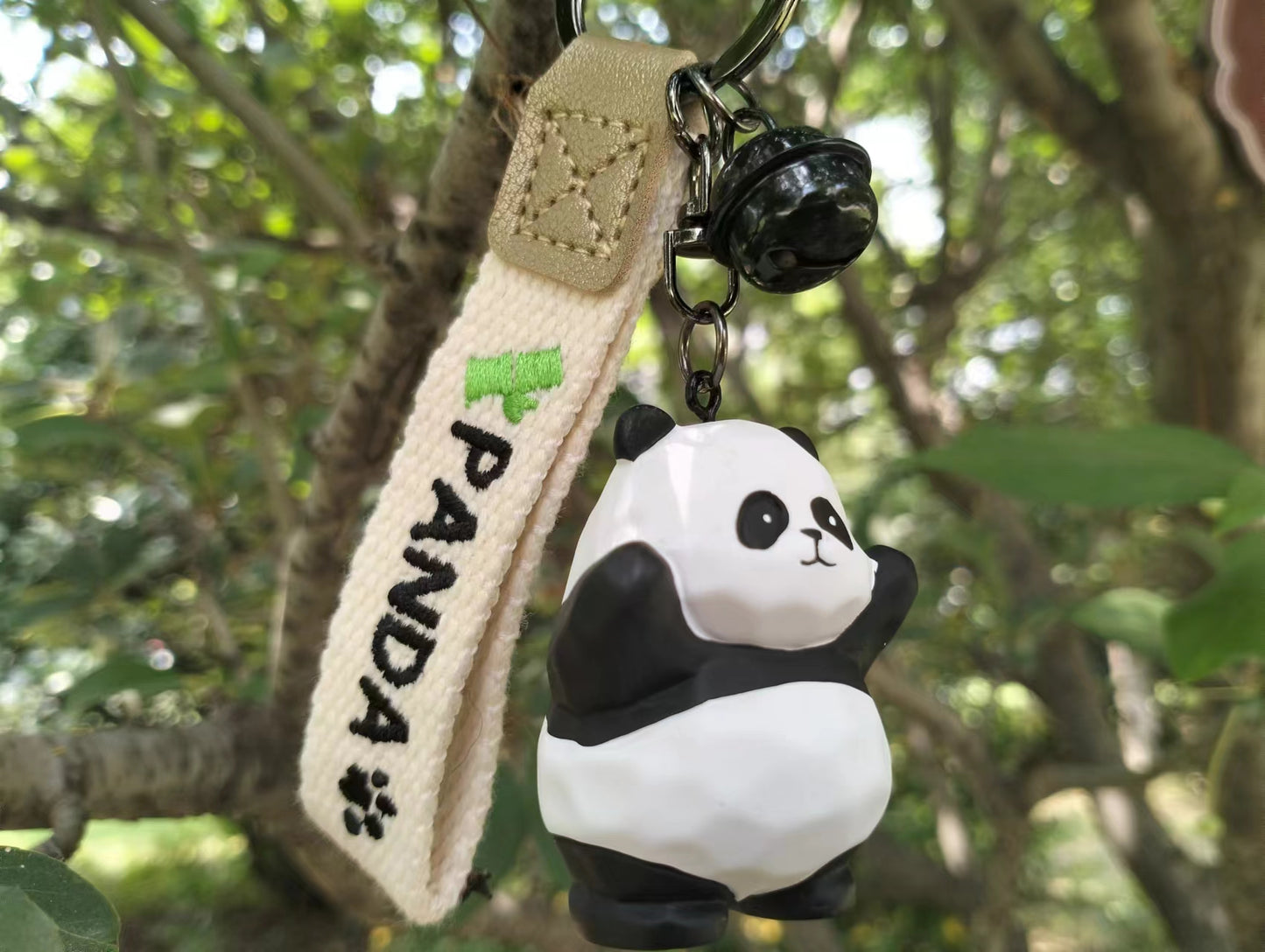 Panda Keyring Backpack Charm