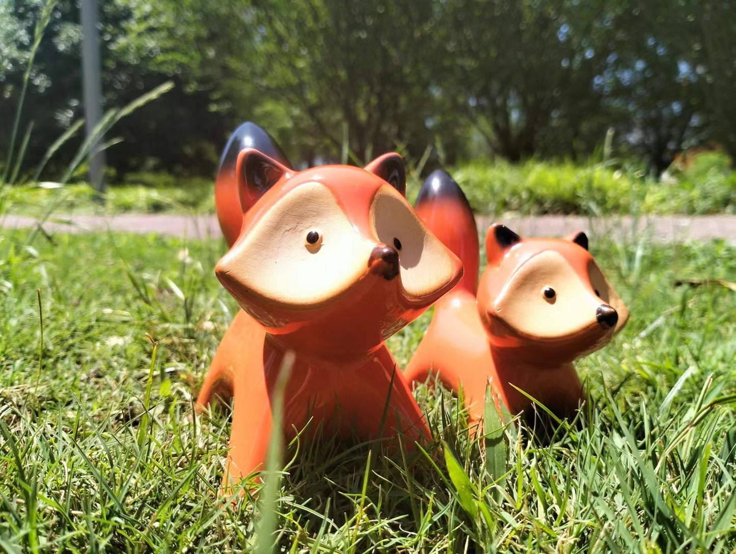 Ceramic Fox Couple Wedding Present