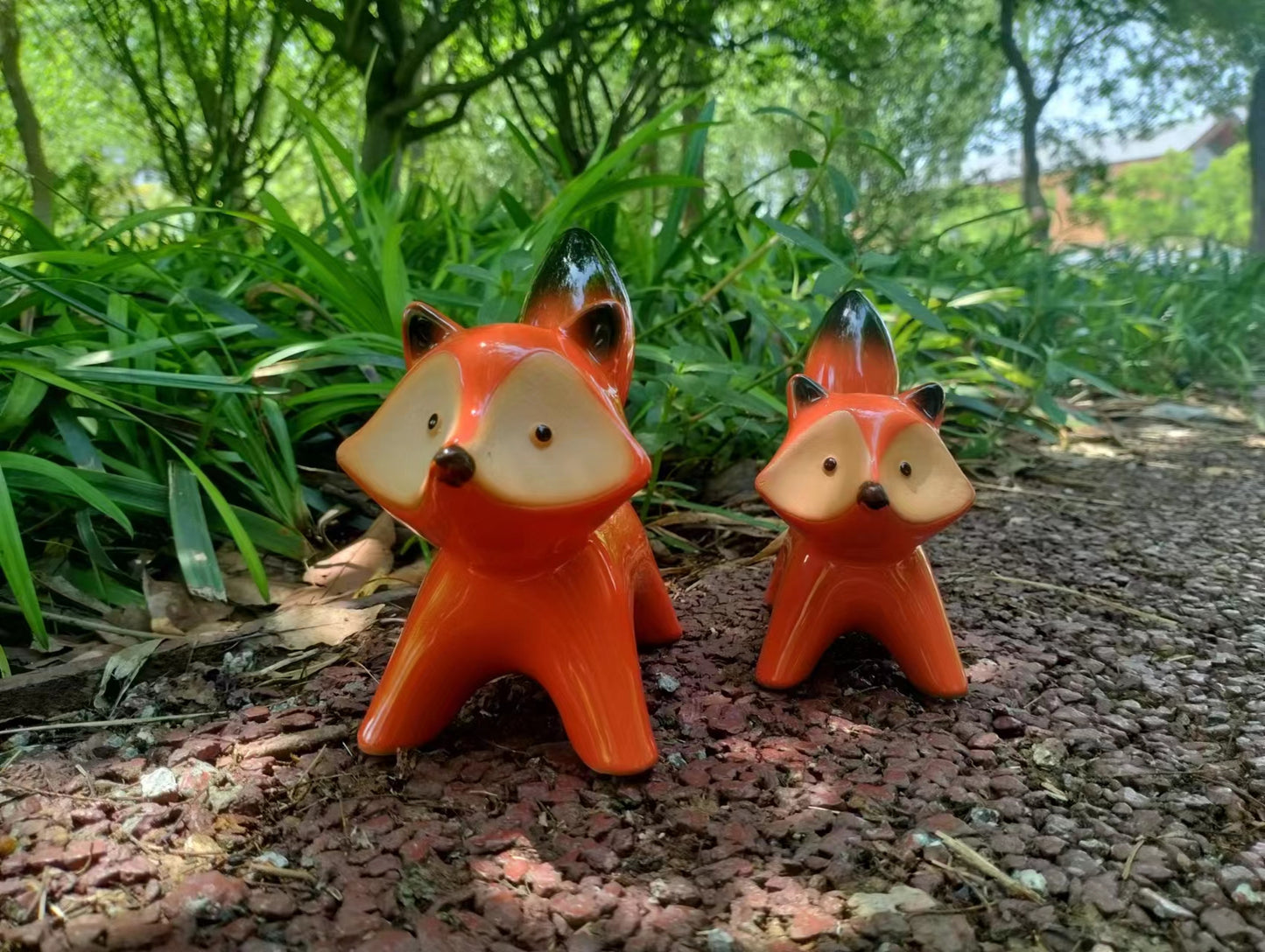 Ceramic Fox Couple Wedding Present