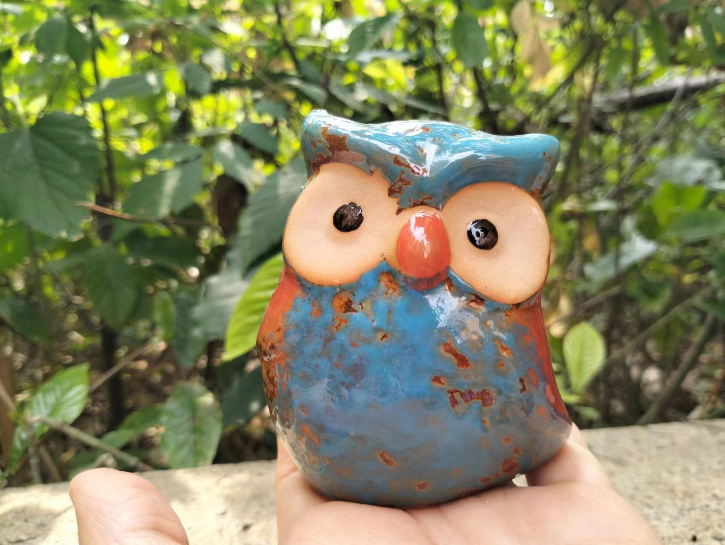 Ceramic Owl Family Home Decor