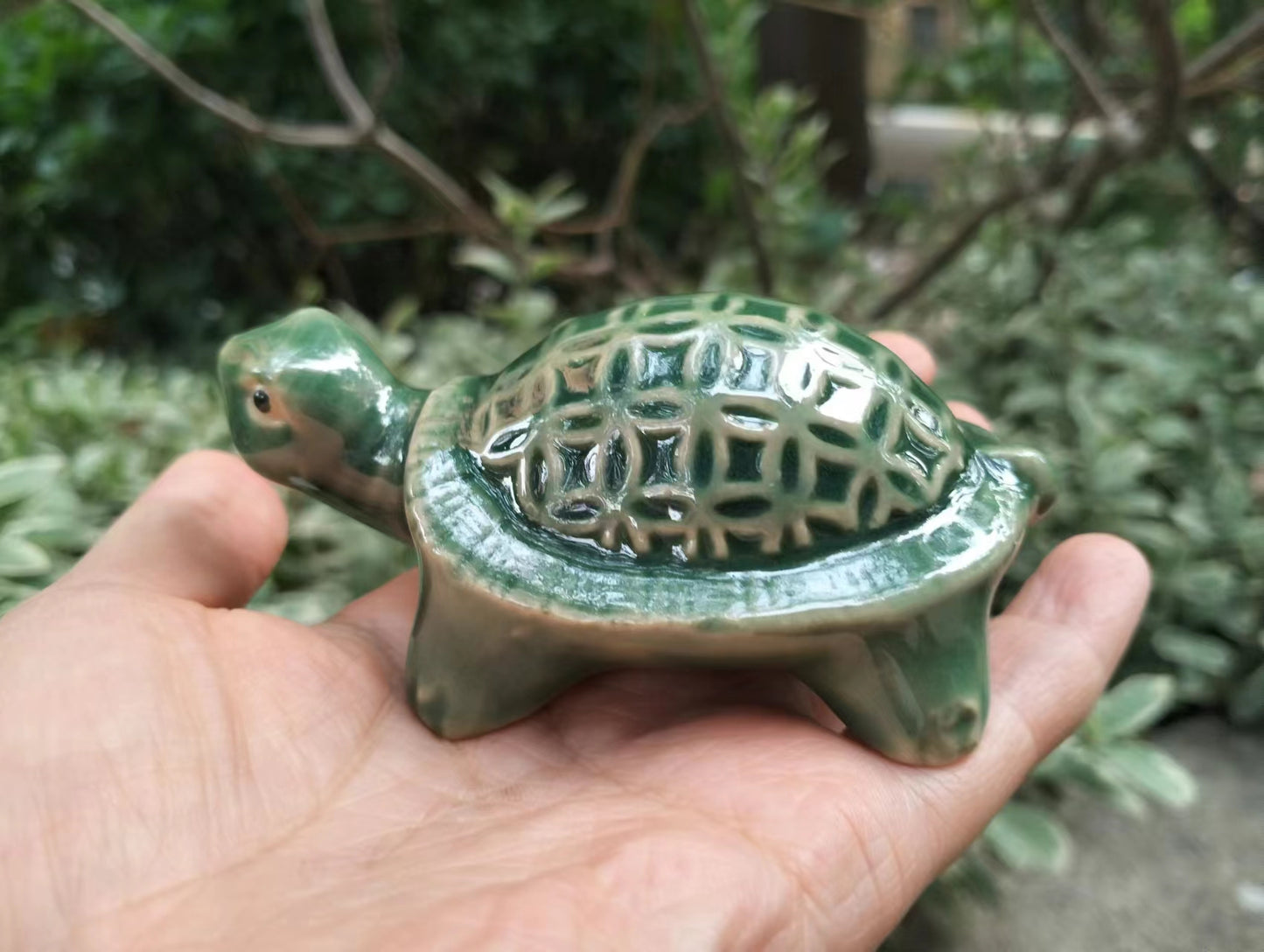 Ceramic Turtle Figurine Fish Tank Decor