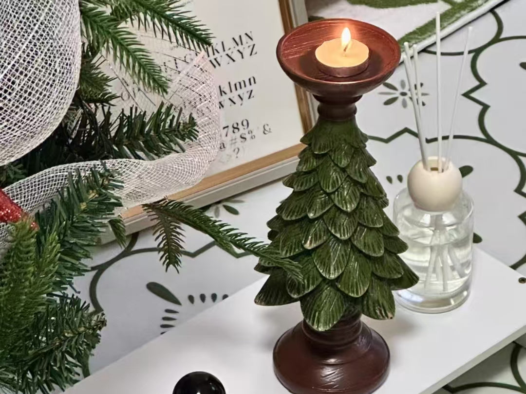 Christmas Tree-shaped Candle Holder