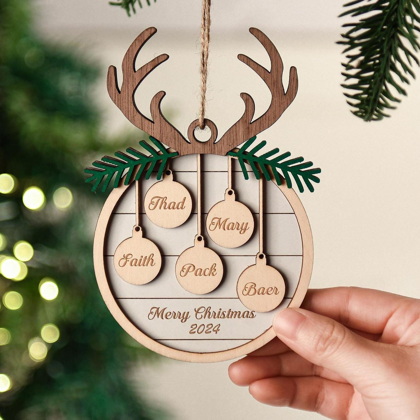 Personalized Family Christmas Ornaments 2024