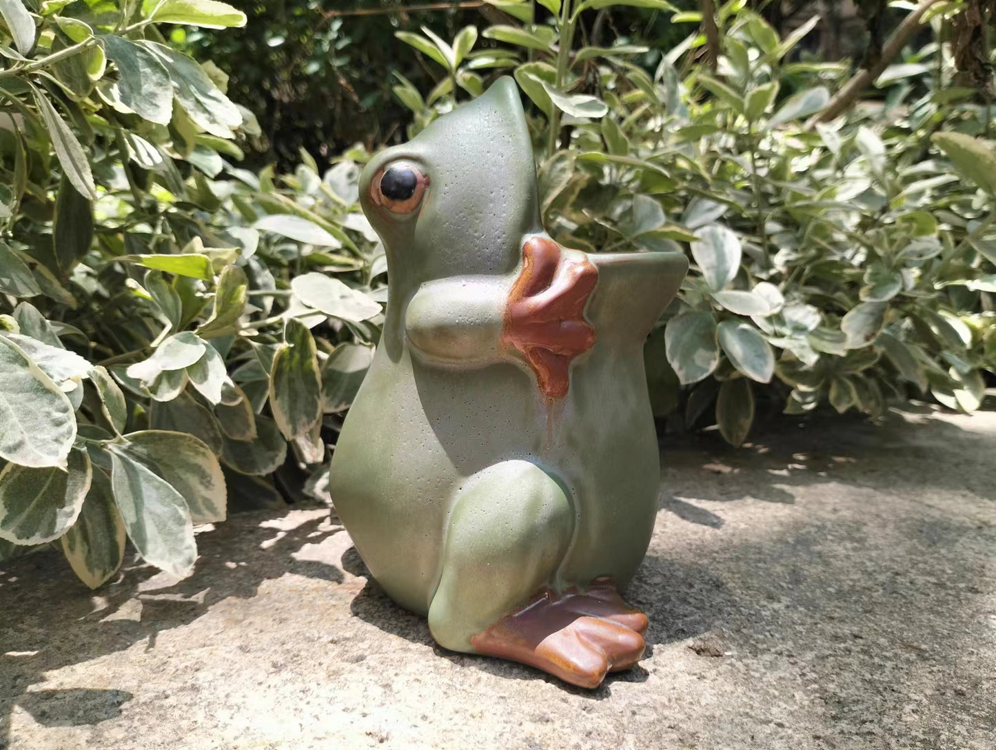 Frog Ceramic Planter