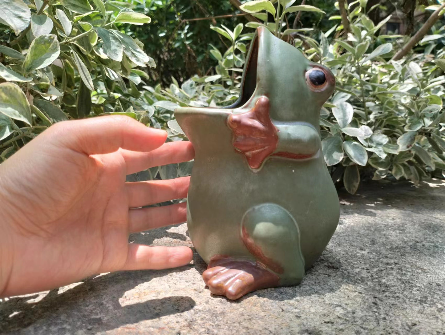 Frog Ceramic Planter