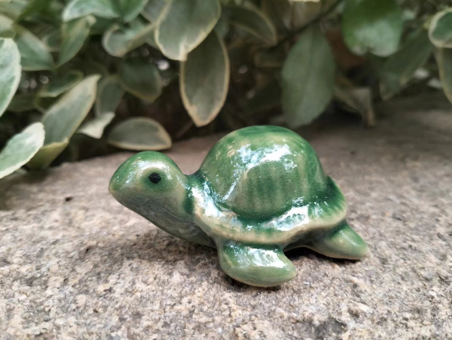 Green Sea Turtle Figurine Fish Tank Ornament