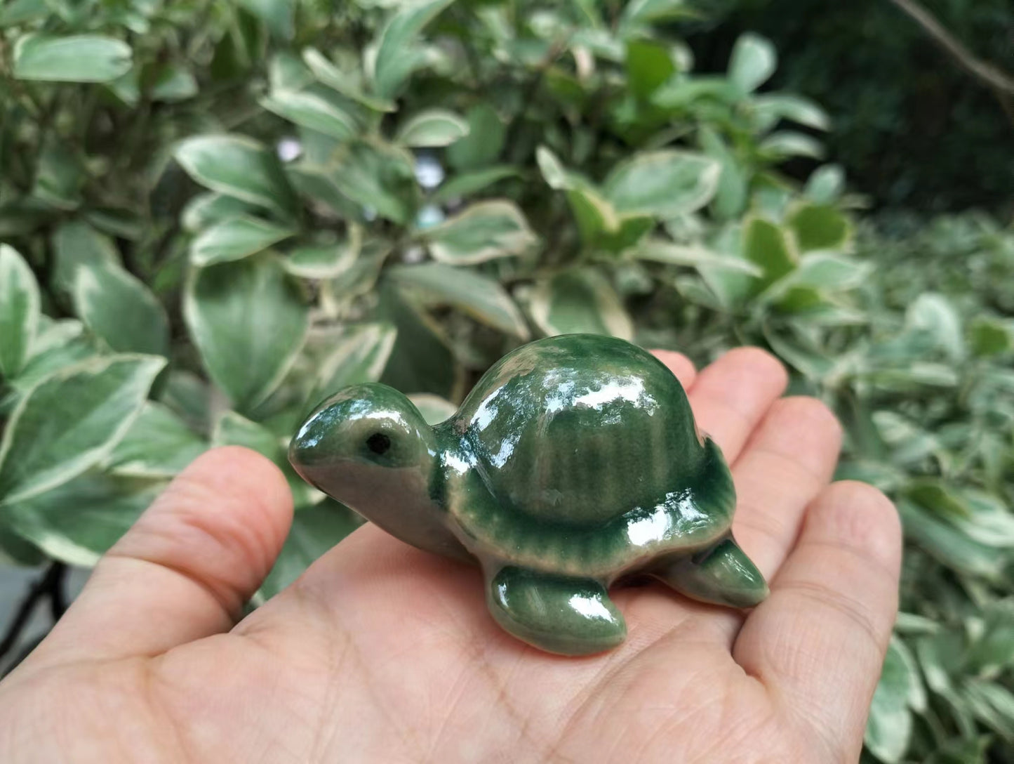 Green Sea Turtle Figurine Fish Tank Ornament