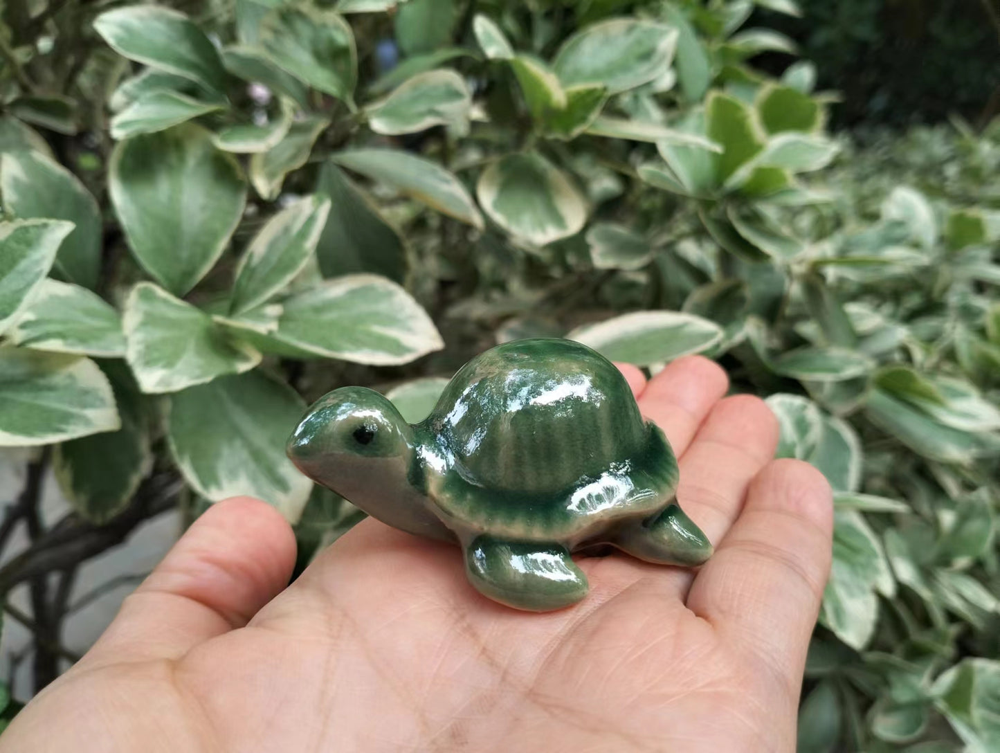 Green Sea Turtle Figurine Fish Tank Ornament