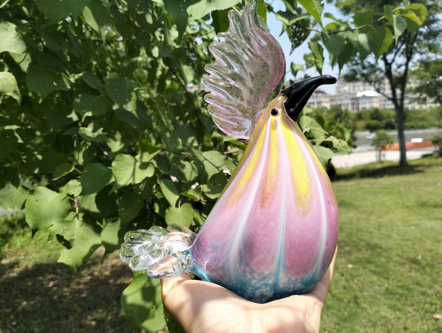 Glass Rooster Handmade