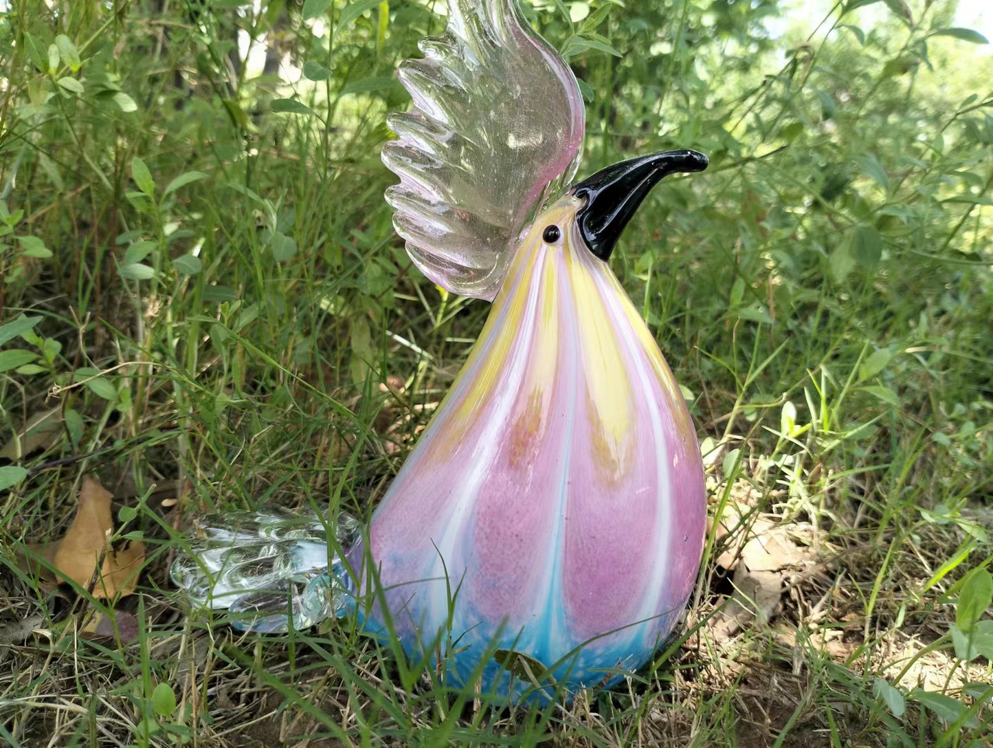 Glass Rooster Handmade