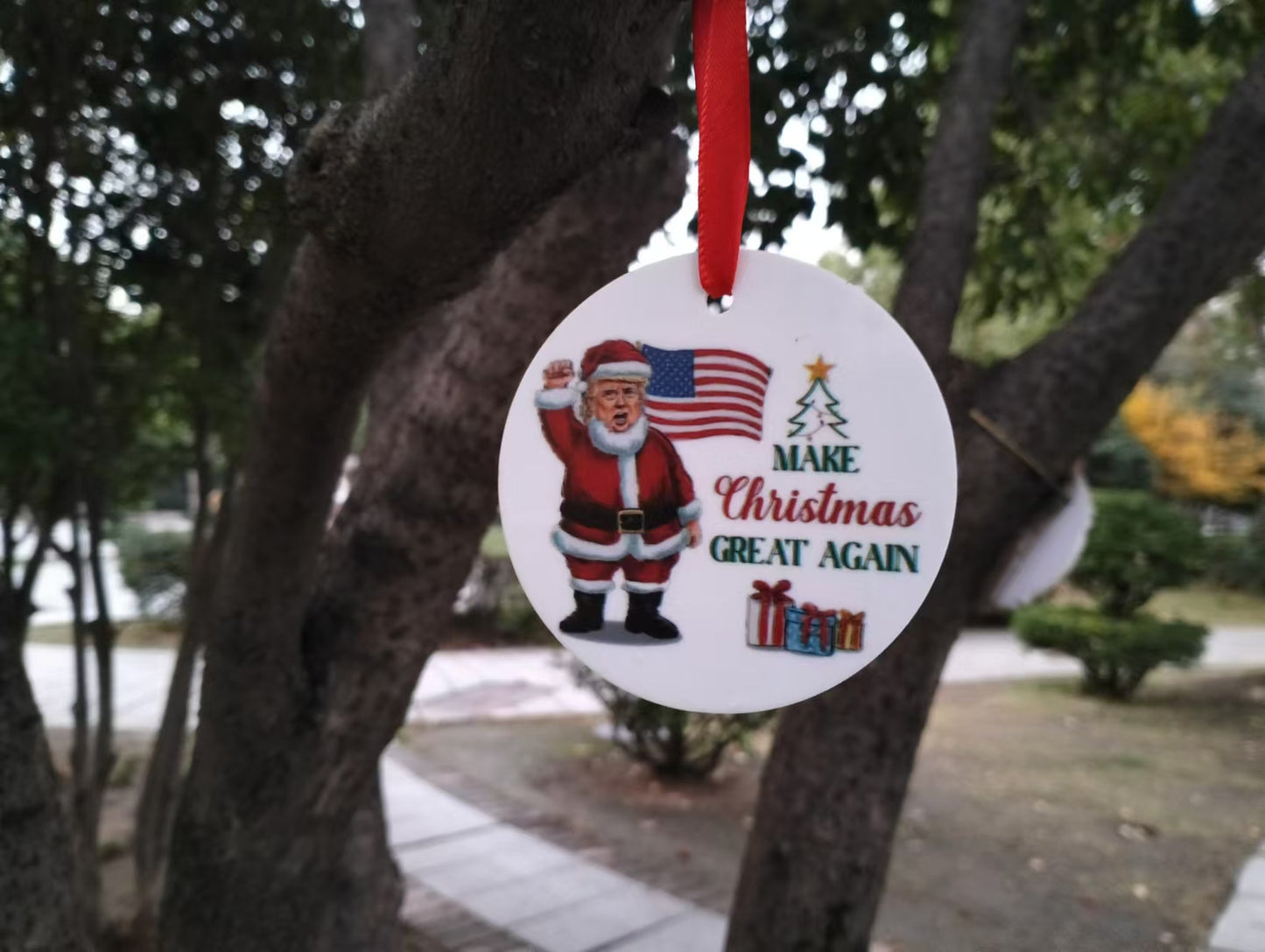 "Make Christmas Great Again" Hanging Ornament