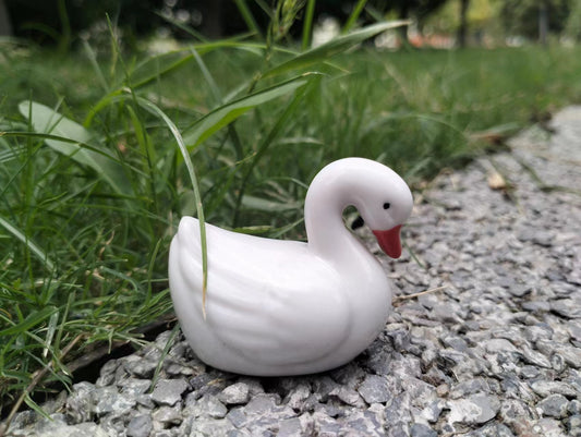 Mini Ceramic Swan