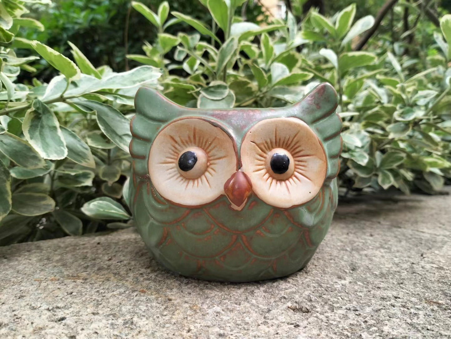 Owl Pot Garden Ornament