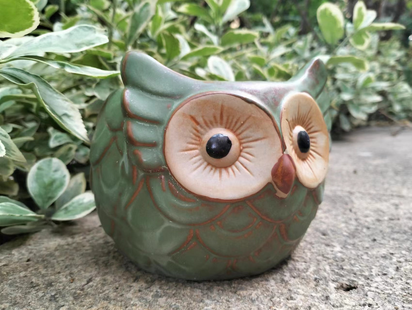 Owl Pot Garden Ornament