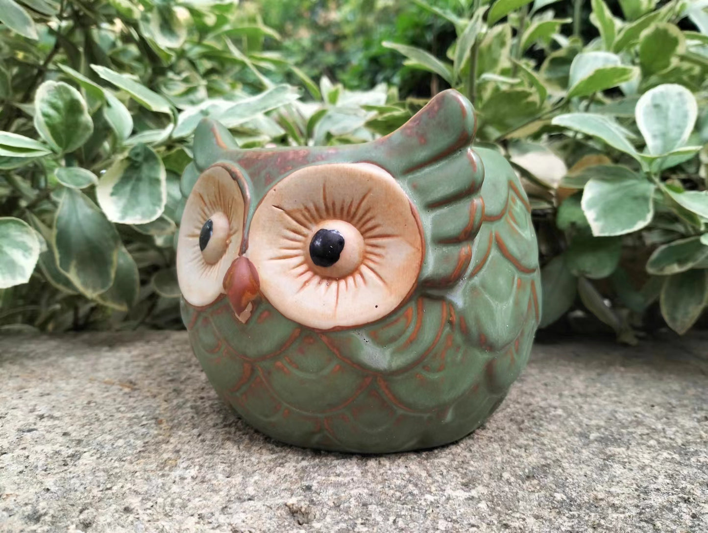 Owl Pot Garden Ornament