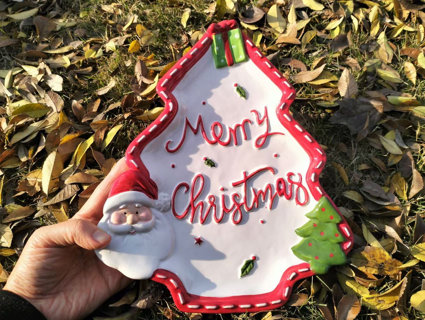 Christmas Tree Shapped Platter