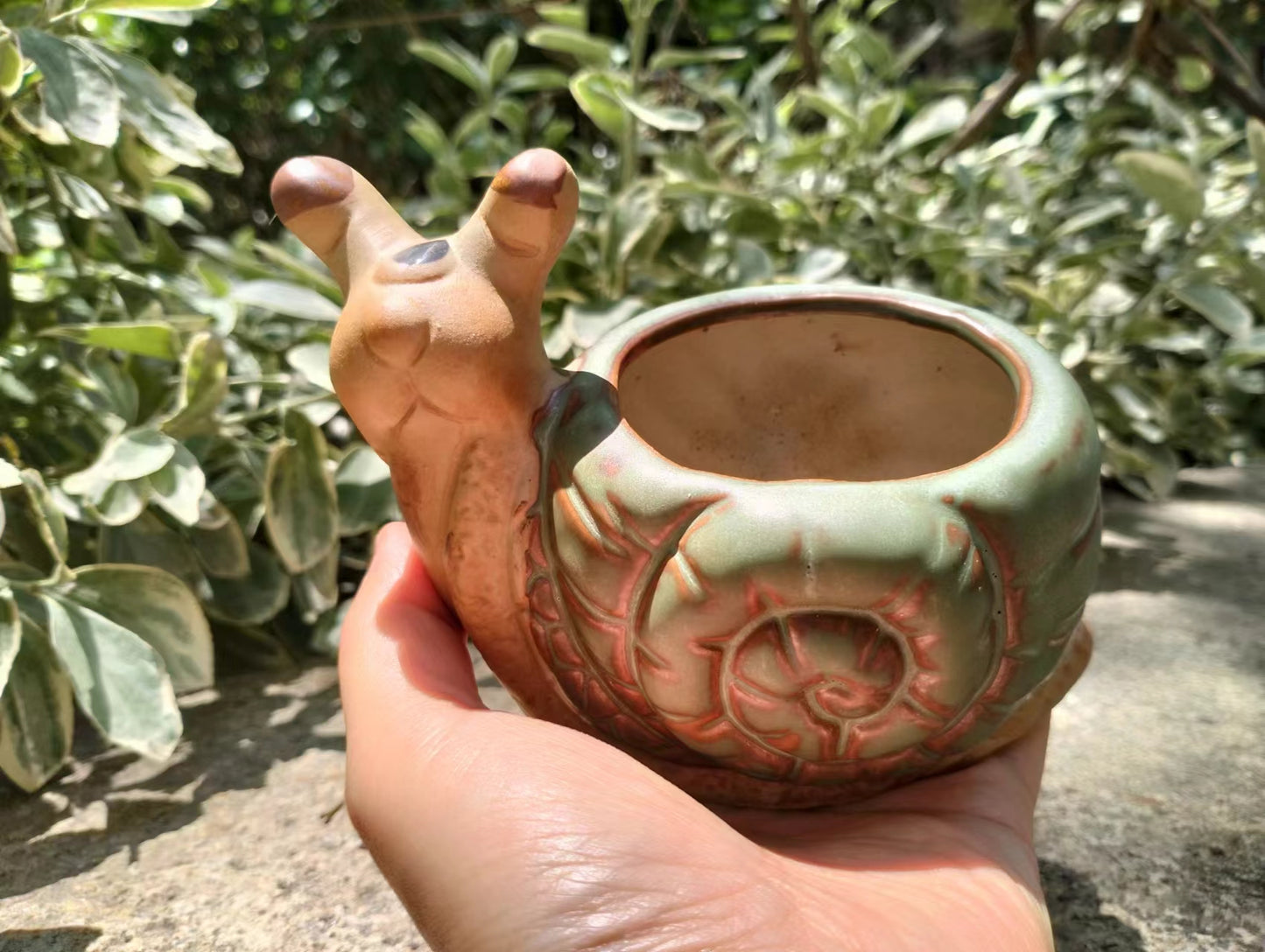 Ceramic Snail Planter