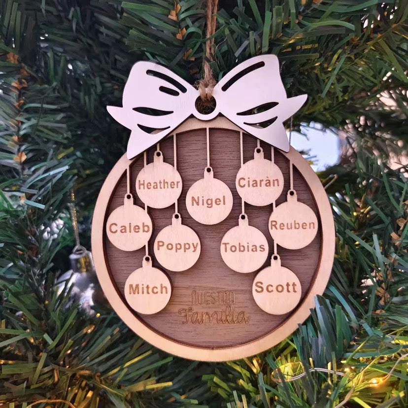 Personalized Family Christmas Ornaments 2024