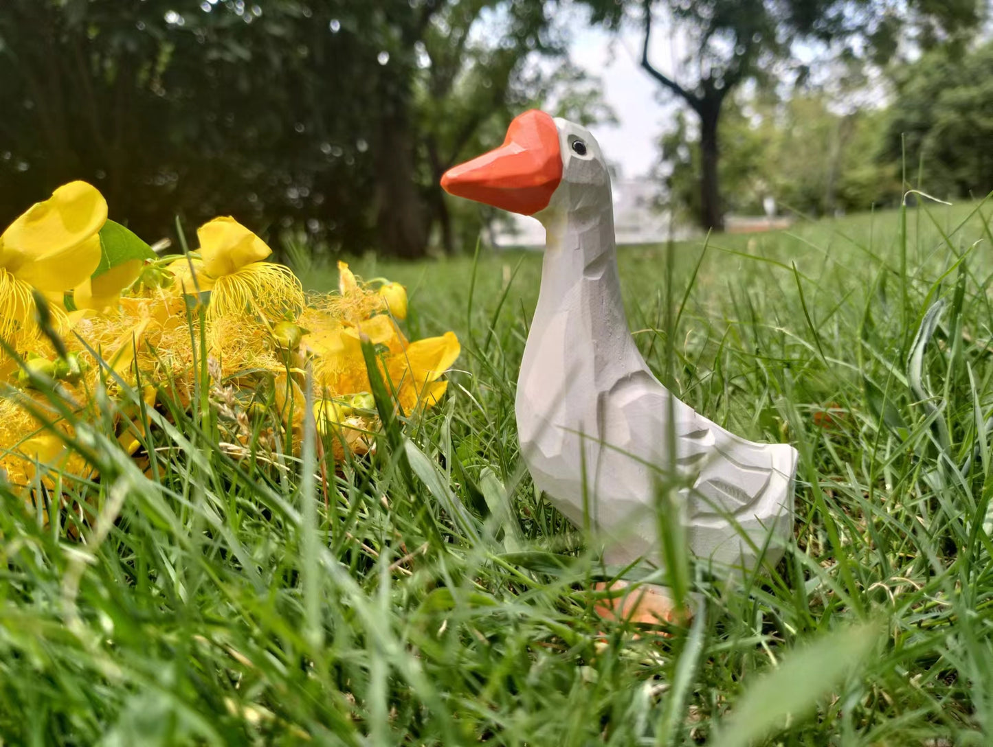 Wooden Carving Goose