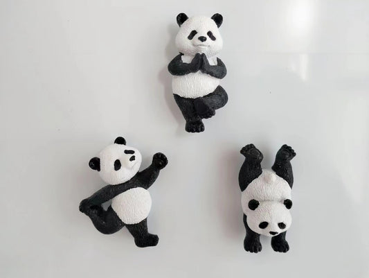 Yoga Panda Refrigerator Magnets