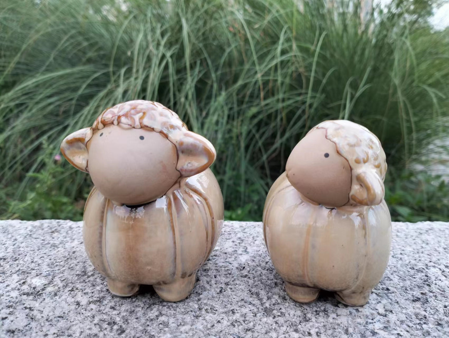 Ceramic Sheep Couple Wedding Present