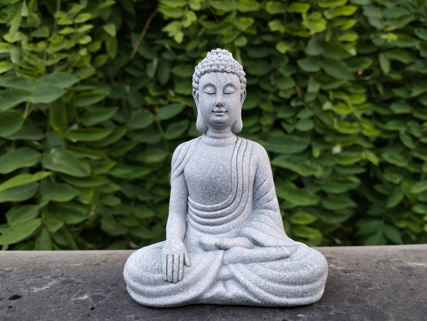 Sitting  Buddha Sandstone Scuplture