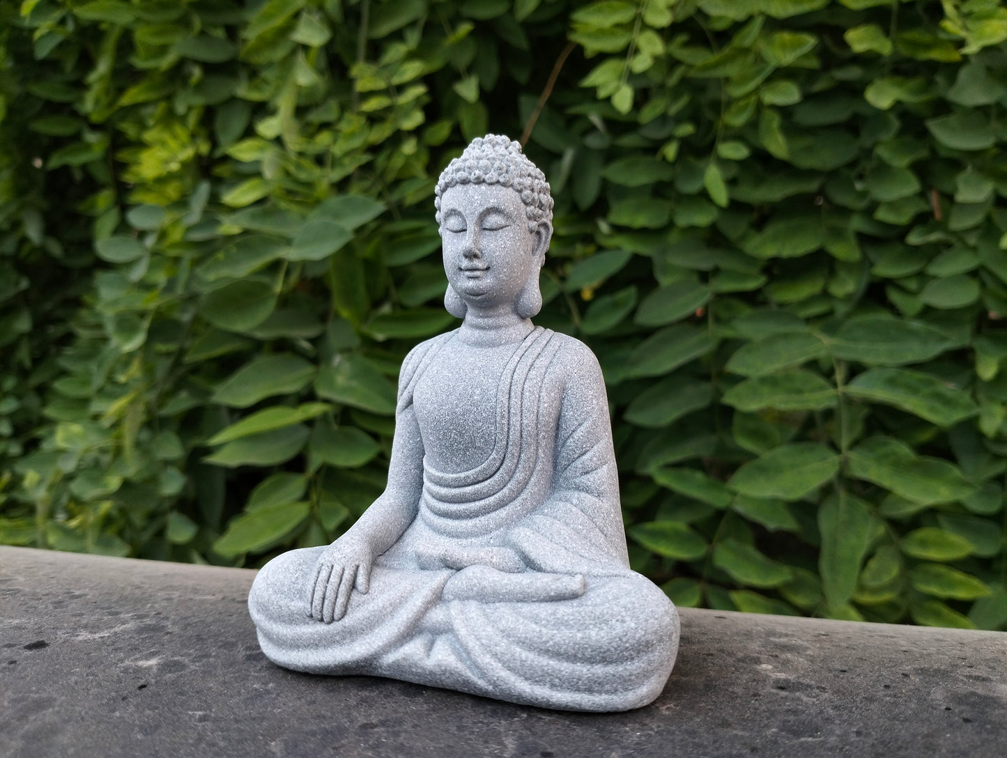 Sitting  Buddha Sandstone Scuplture