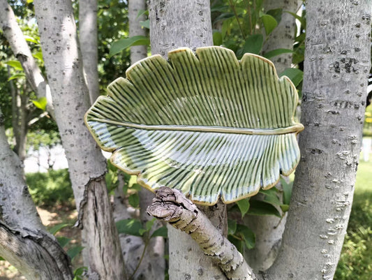 Ceramic Leaf Tray Home Decor