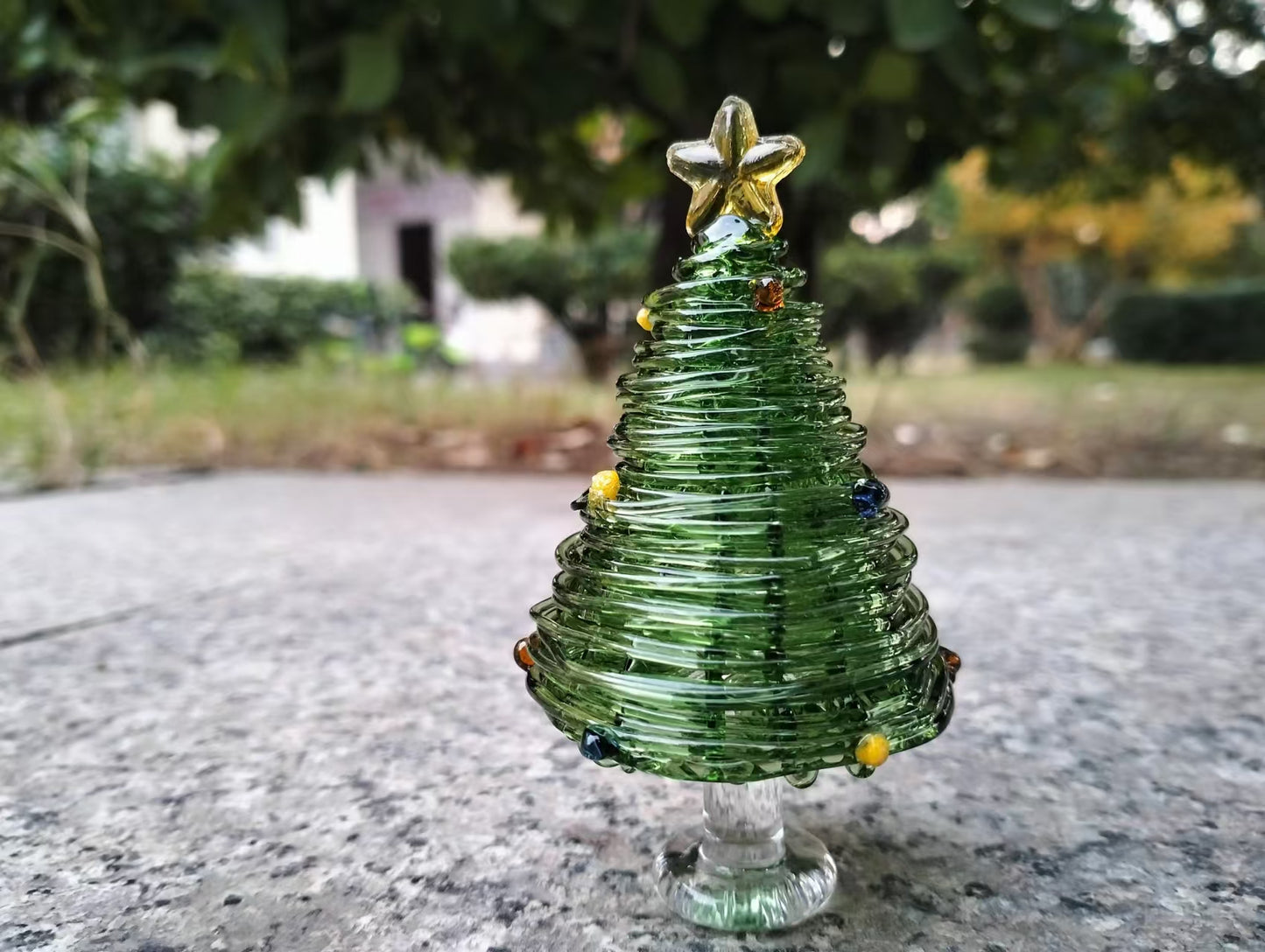 Miniature Glass Christmas Tree