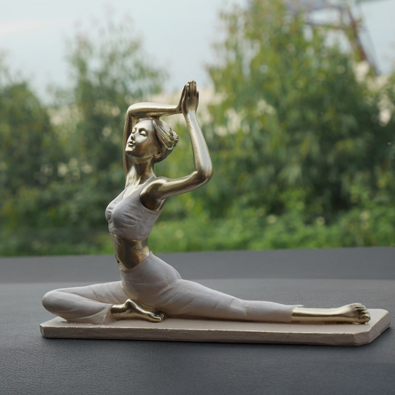 yoga lady statues are handcrafted made from resin material which is eco-friendly and great quality. These yoga sculpturemake you calm down which is a wonderful conversation piece. 