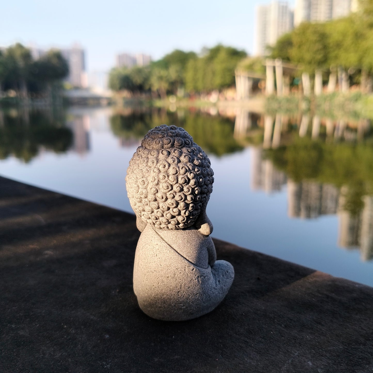 Small Sitting Buddha with Bowl