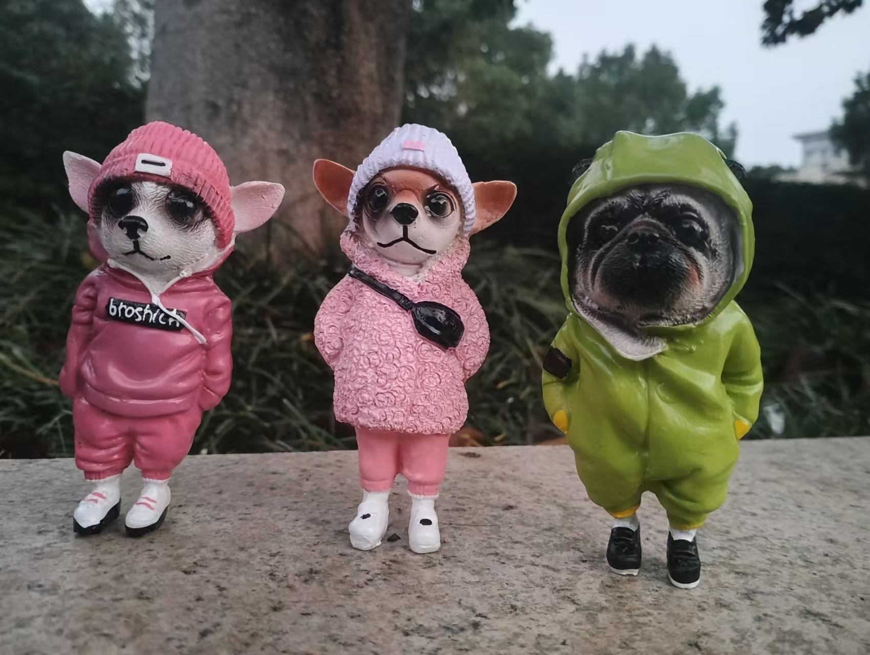 mini dog figurines