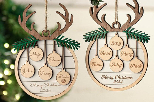 Personalized Family Christmas Ornaments 2024