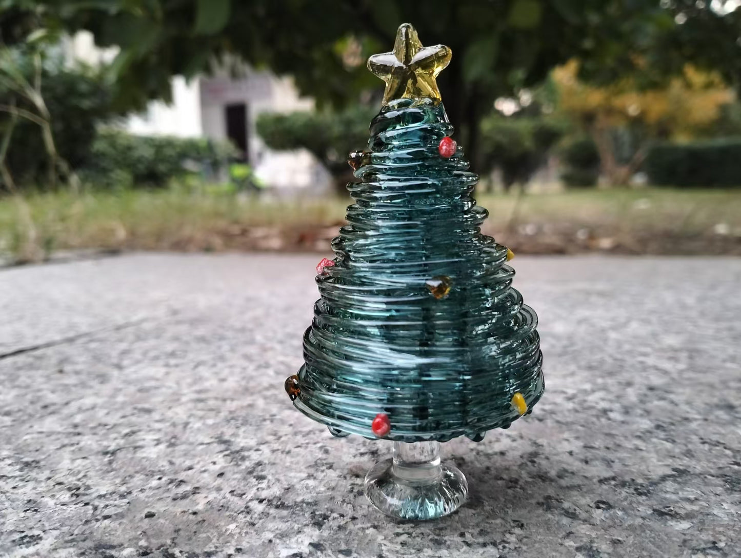 Miniature Glass Christmas Tree