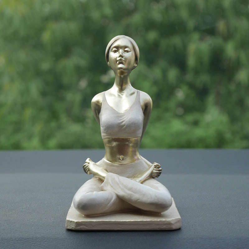 Yoga Lady Statue