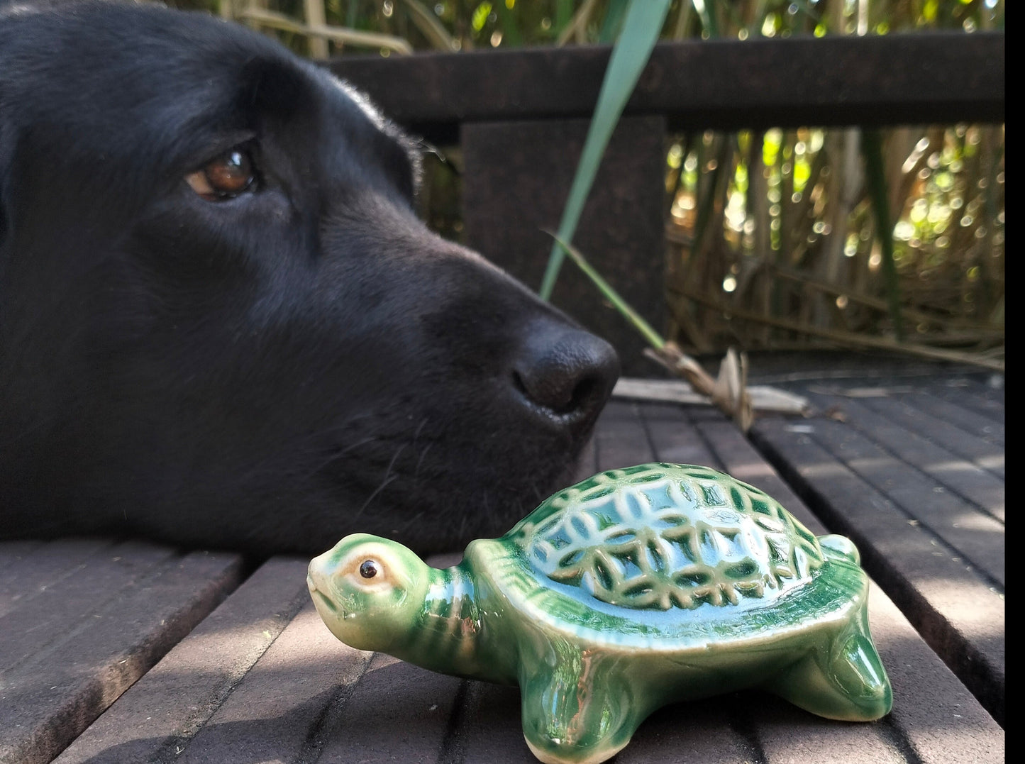 Ceramic Turtle Figurine Fish Tank Decor