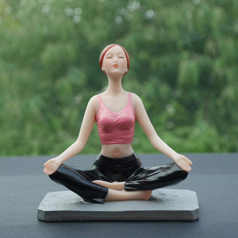 Yoga Statue Sukhasana Easy Pose