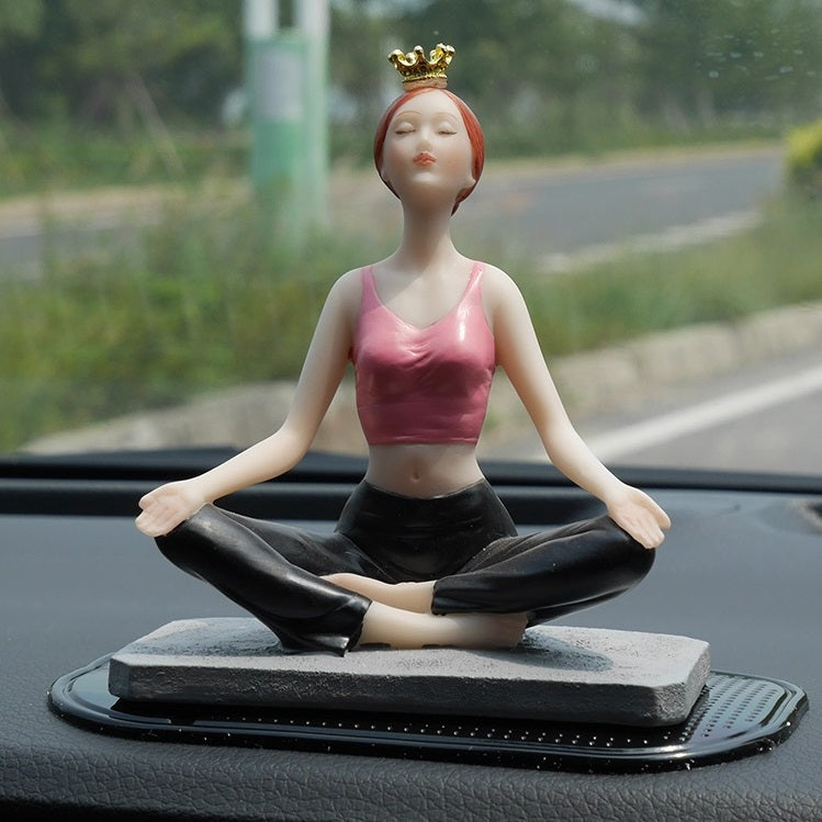 Yoga Statue Sukhasana Easy Pose